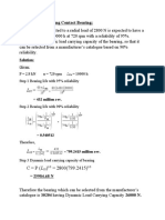 Numerical On Rolling Contact Bearing