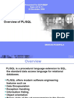 Overview of PL/SQL: Presented For GCP-EBDP Team (AT & T) 22 December 2008