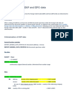 Determination of EIKP and EIPO Data