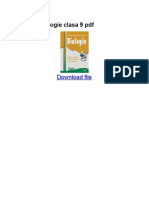 Manual Biologie Clasa 9 PDF