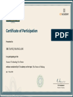 Sky Ampus: Certificate of Participation