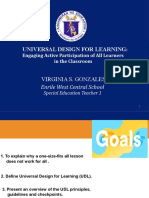 Universal Design For Learning: Virginia S. Gonzales