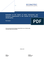 Evaluation of The Impact of Policy Instruments and Measures Implemented in The Context of The Federal Climate Policy (2015)