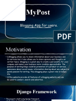 Mypost: Blogging App For Users