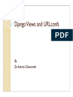 Django Views and URLconfs