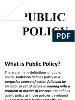 Public Policy - Introduction 1 Po