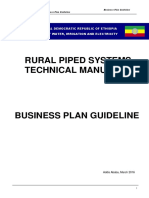 Business Plan Guideline for Rural Water Systems