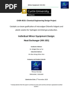 Individual Minor Equipment Design: Heat Exchanger (HX-101) : CHEN 4015: Chemical Engineering Design Project