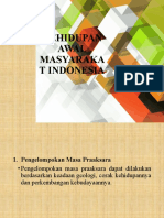 Kehidupan Awal Masyarakat Indonesia