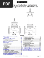 Operating and Installation Instructions: Straight Through Control Valves - STEVI 470 / 471