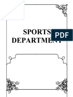 Sports Department Documents 2012-2015
