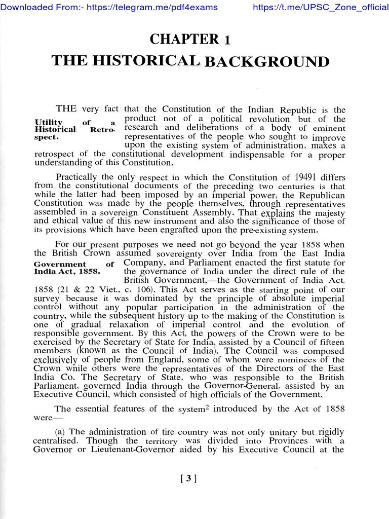 Introduction To The Constitution of India - DD Basu PDF | PDF