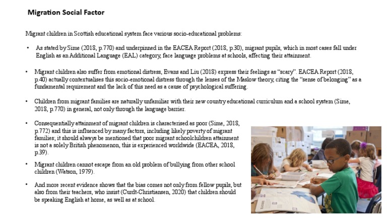 Challenges Faced by Migrant Children in Education | PDF