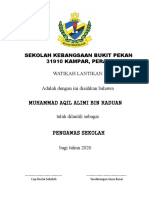 Watikah Perlantikan Pengawas