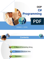 C# Programming: Lesson 3