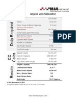 Engine Data Calcualtor 2018 - MAR Motorsport