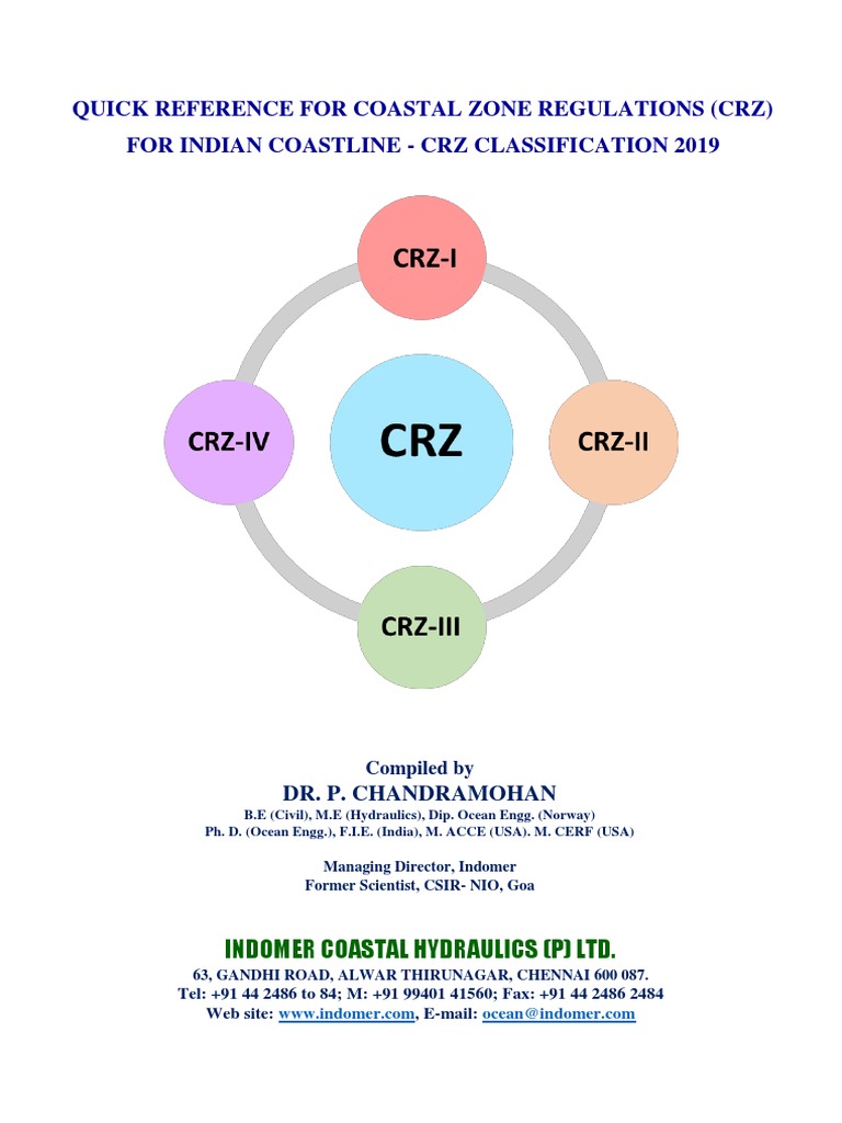 CRZ Classification Overview 2019 | PDF | Coast | Environmental Impact ...