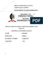 University of Kwazulu-Natal Westville Campus School of Managament, It and Governance