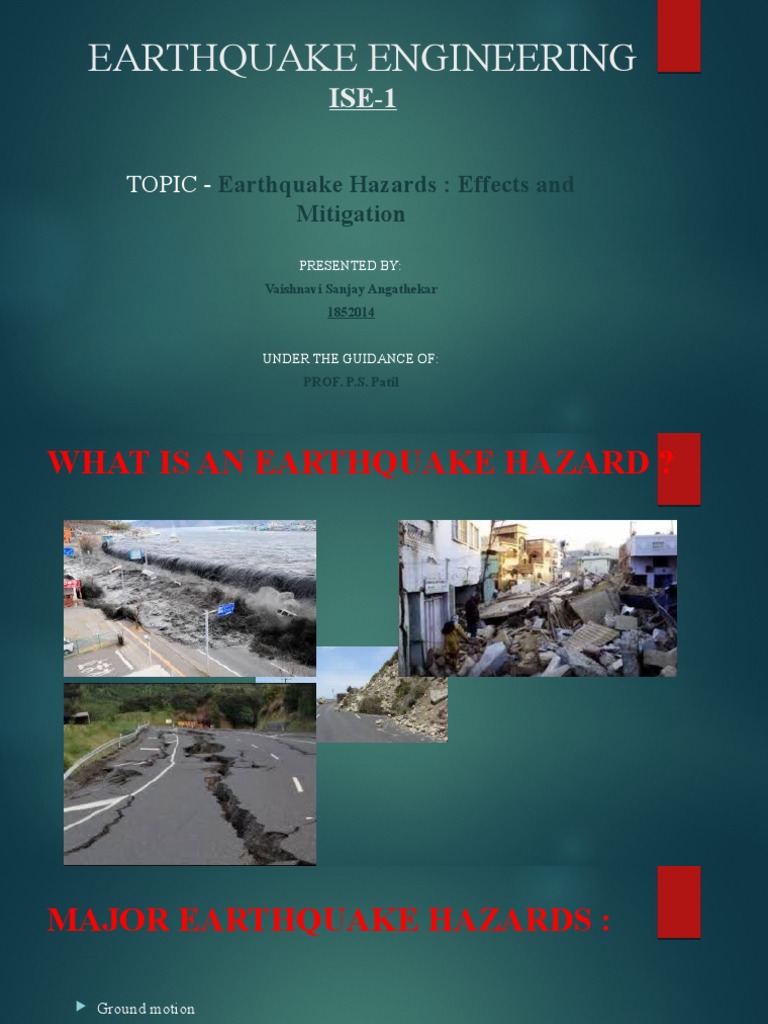 Earthquake Hazards and Mitigation Techniques | PDF