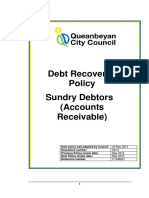 Debt Recovery Policy Sundry Debtors (Accounts Receivable)