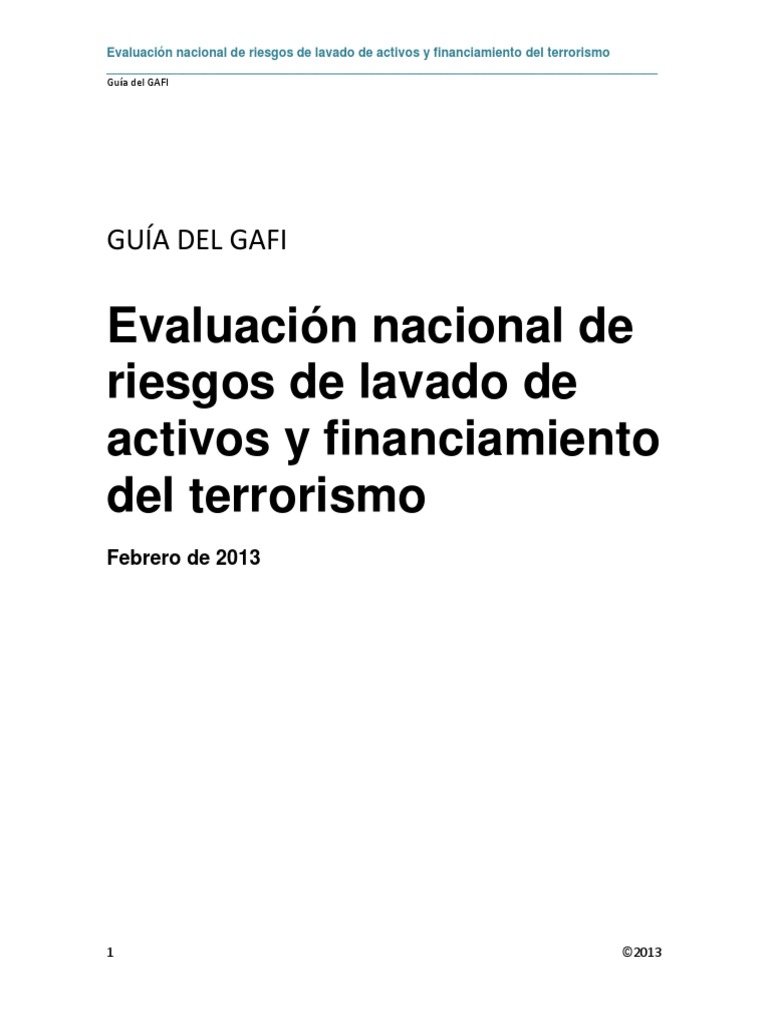 GUIA GAFI ENR EN ESPAÑOL PDF Evaluación Vulnerabilidad (informática)