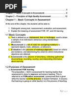 Chapter 1 - Basic Concepts in Assessment