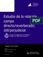Estudio de La Relación Campo Directo - Reverberado Útil - PDF