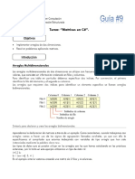 Tema - Matrices en C#. - PDF Descargar Libre