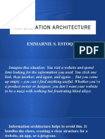 Information Architecture: Emmarnie S. Estoque