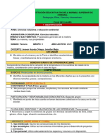 Plan de Clases de Ciencias Naturales