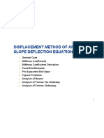 Displacement Method of Analysis: Slope Deflection Equations