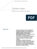 Introduccion Base de Datos - PPTX - Presentaciones de Google PDF