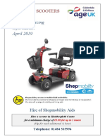 Hire & Servicing Information April 2019: Mobility Scooters
