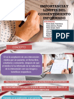 Importancia y Limites Del Consentimiento Informado - Final