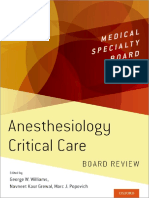 (Medical Specialty Board Review) George Williams, Navneet Grewal, Marc Popovich - Anesthesiology Critical Care Board Review (2019, Oxford University Press) PDF