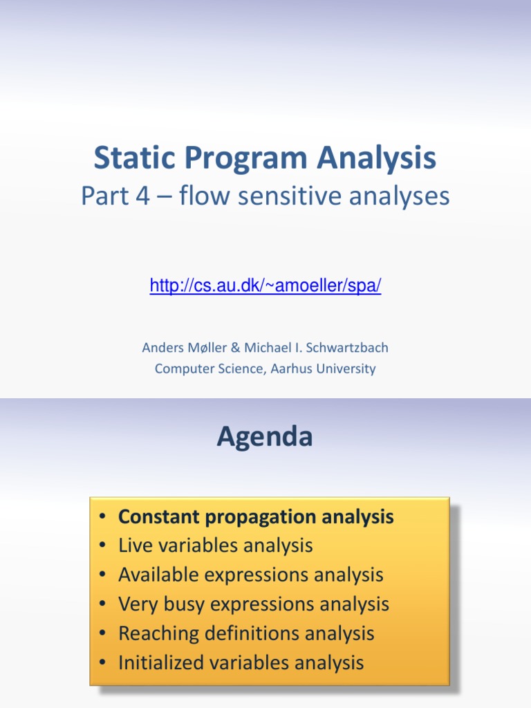 Flow Sensitive Program Analysis Techniques | PDF | Time Complexity ...