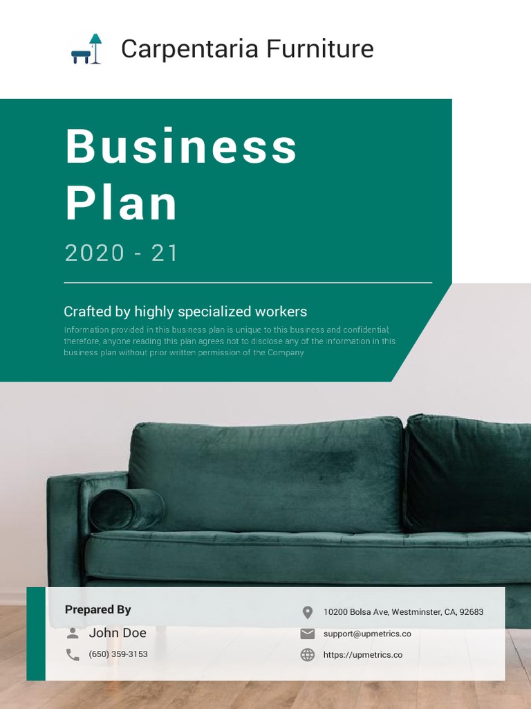Furniture Manufacturing Business Plan Example PDF Gross Margin