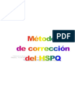 Corrección y perfil del HSPQ