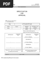 Specification FOR Approval: 27" Full HD TFT LCD Title