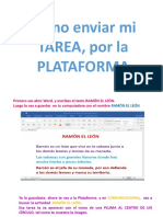 Como Enviar La Tarea Por La Plataforma 4°