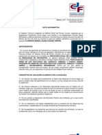 Nota Informativa Del Consejo de La Judicatura Federal Sobre El Caso Florence Cassez (100211)