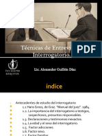 Tecnicas de Entrevista e Interrogatorio