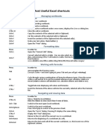 Most Useful Excel Shortcuts: Managing Workbooks