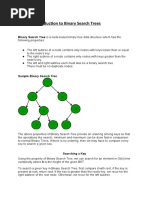 Topic 1: Introduction To Binary Search Trees