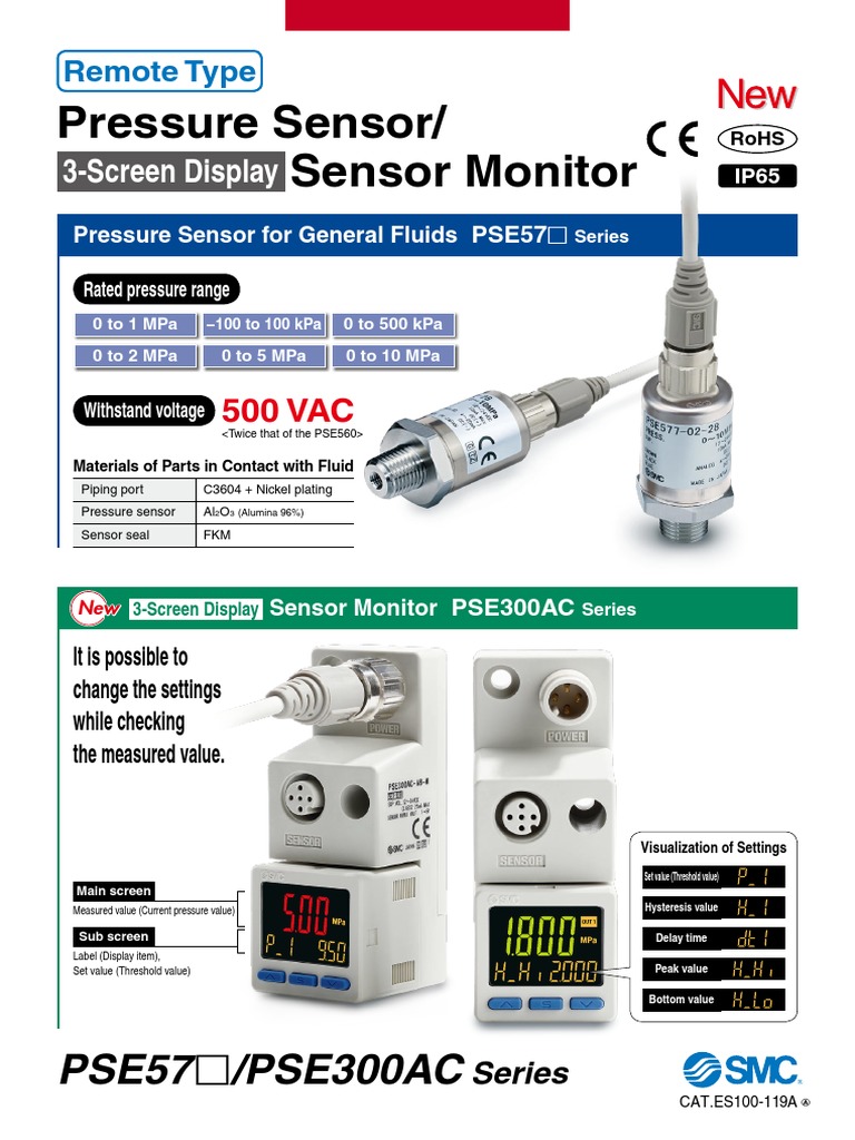 Pressure Sensor/ Sensor Monitor: /PSE300AC | PDF | Bipolar Junction ...
