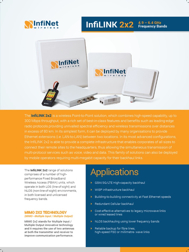 iNFILINK Datasheet | PDF | Mimo | Radio