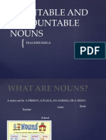 COUNTABLE AND UNCOUNTABLE NOUNS