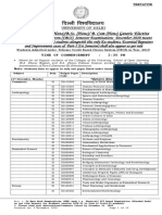 Date-Sheet Generci Elective - 20-Sem.I, III PDF