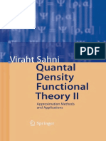 Viraht Sahni (Auth.) - Quantal Density Functional Theory II - Approximation Methods and Applications - 2-Springer-Verlag Berlin Heidelberg (2009) PDF