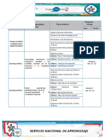 Actividad de Aprendizaje Resultado de Aprendizaje A Alcanzar Tipo de Evidencia Tiempos de Entrega